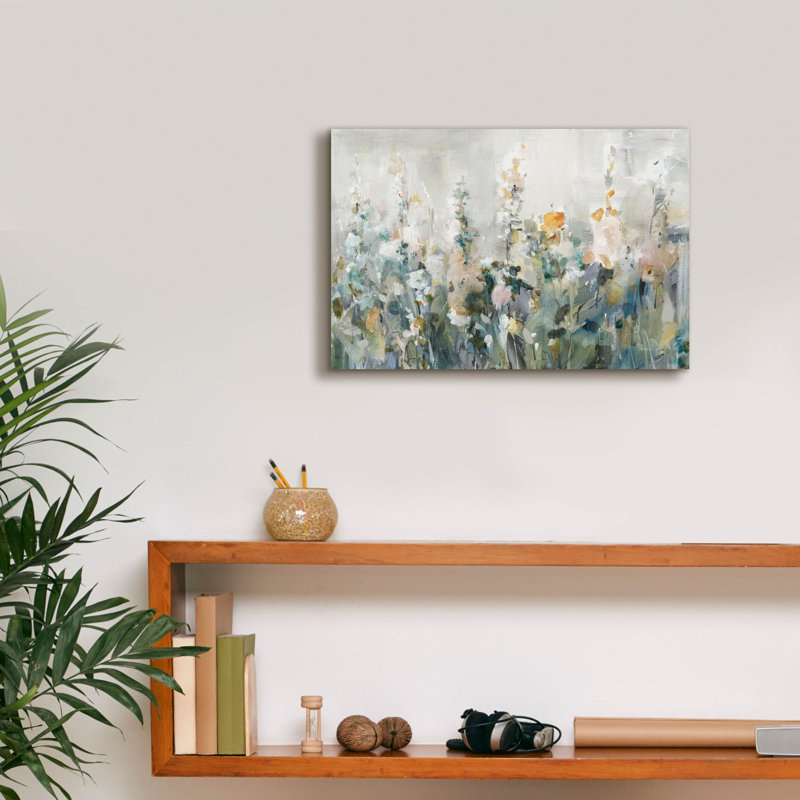  «Rustic Garden Neutral» par Danhui Nai, art mural sur toile, H 12 po x l 18 po