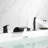 2 Handle Bathroom Roman Tub Faucet with Diverter-62837766