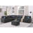 Sectional Sofa With Ottoman-451669854
