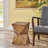 Concrete Side Table With Abstract Fascination - Lightweight Look Accent Feature