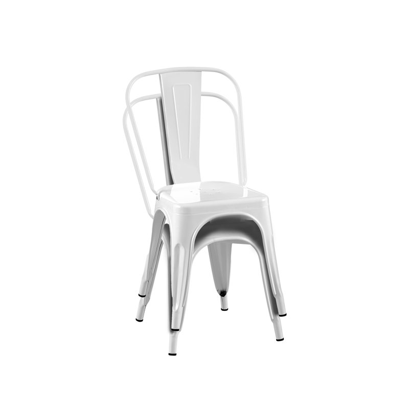 Chaise de salle à manger Kalya, Blanc très luisant, 2