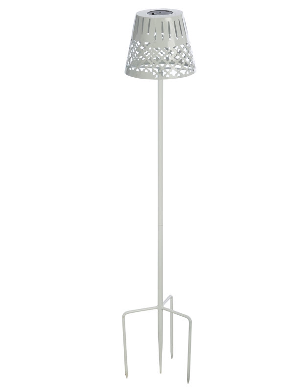 Fresh White Solar Powered Metal Pathway Light