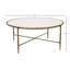 Table basse en fer Onier, or