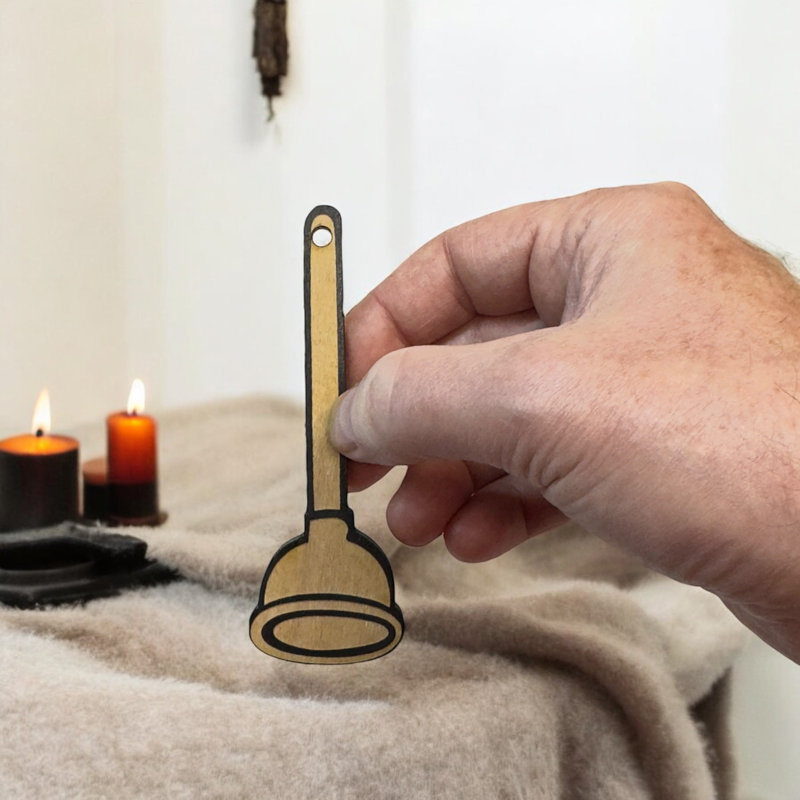 Ornament - BLACK - Plunger Ornament - BLACK - Plunger