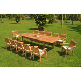 Atnas Outdoor 5 - Piece Teak Dining Set