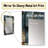 Oram Grey Cubic Striped Wall Pattern - striped  Unique Mirror, Modern Large Wall Mirror, Printed Metal Art-1051310815