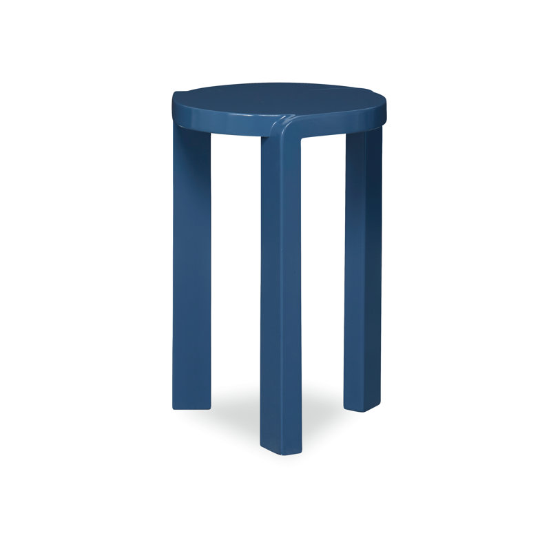 Margaux Outdoor Round Side Table, Blue