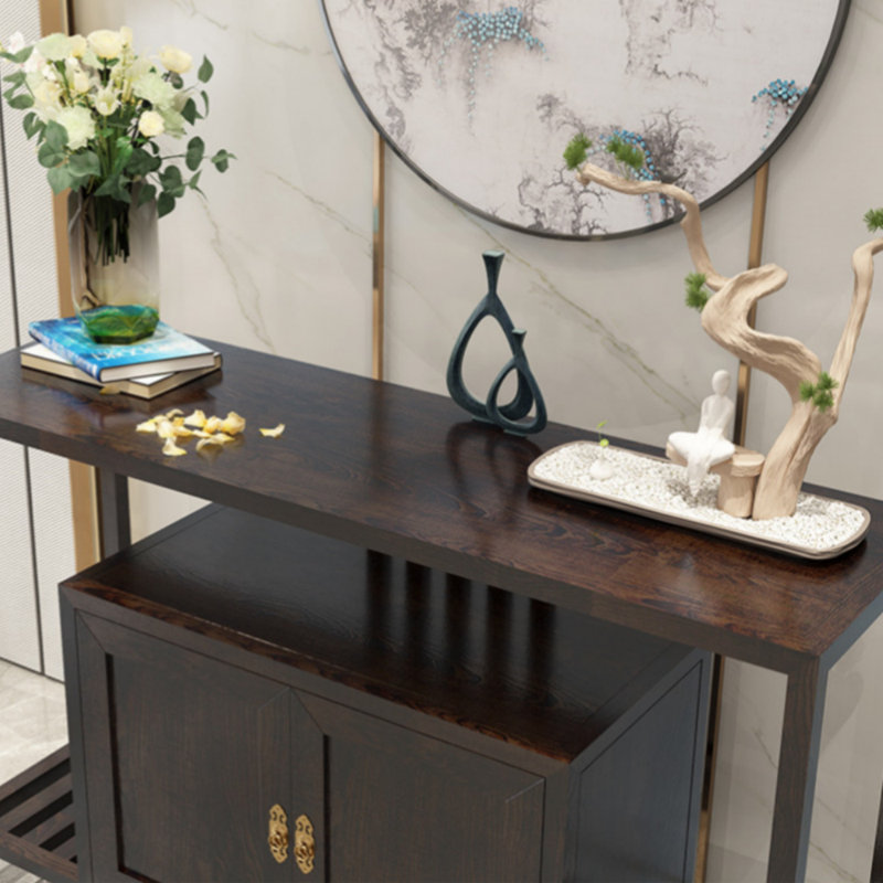 Light Luxury End View Porch Cabinet, 31.4" H x 55.1" W x 15.7" D