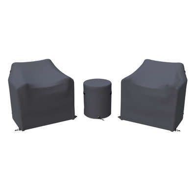 Waterproof 3-Piece Outdoor Swivel Chair Patio Furniture Covers