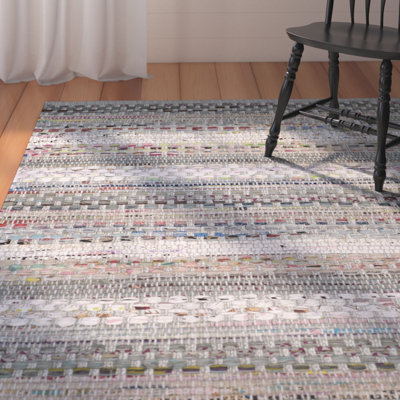 Vesey Hand Woven Cotton Striped Rug