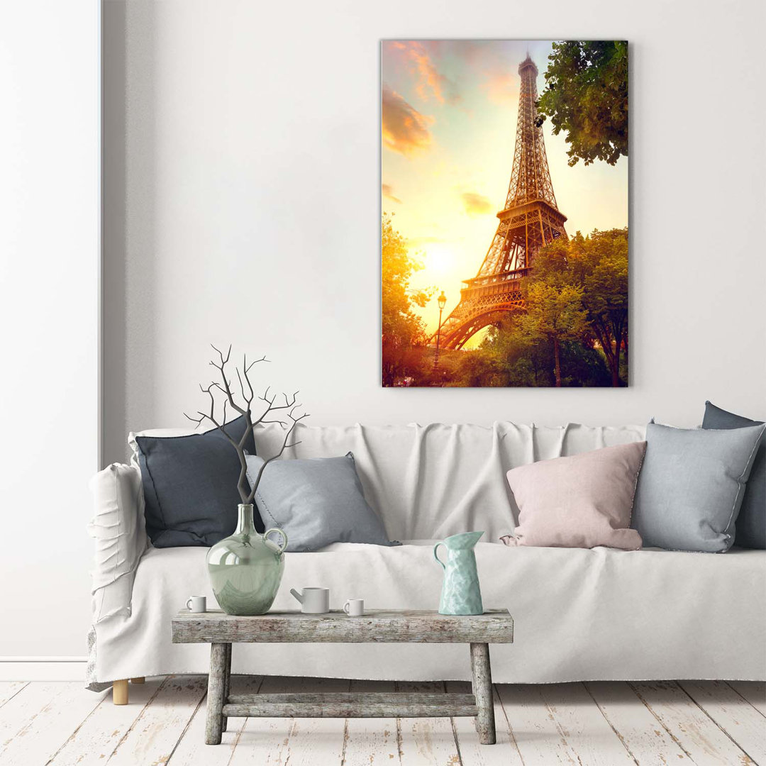 Eiffel Tower Paris - Wrapped Canvas Print
