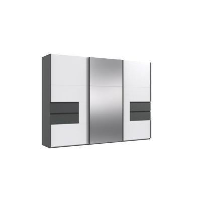 Lydale 3 Door Manufactured Wood Wardrobe