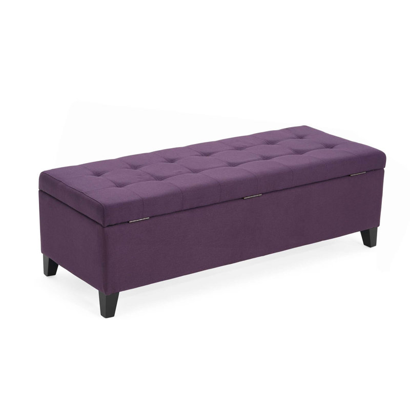 Modern STORAGE OTTOMAN, Purple 1