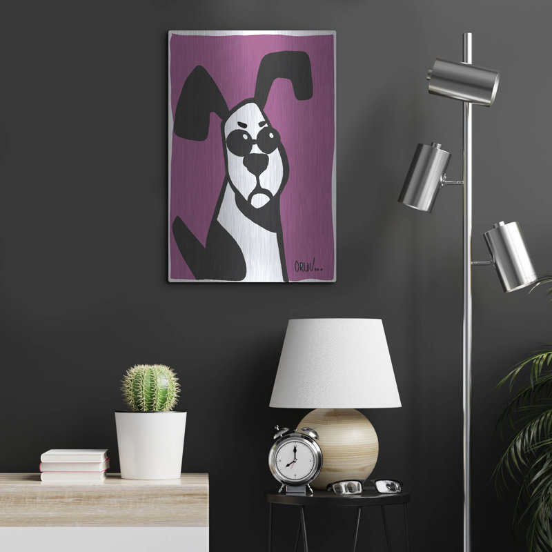 «Dog On Purple» par Irena Orlov, H 24 po x l 16 po