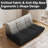 Fireside Couch, Modern Teddy Velvet Fabric Bean Bag Chair, Premium Sofas Couch, Corner Floor Sofa, Lazy Chairs Sofa for Living Room/Bedroom/Salon/Office-1721791702-1732119250