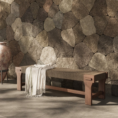 Moxie Outdoor Bench-Dark Textured Woven by Dakota Fields