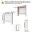 Hautes lattes horizontales avec radiateur-100737106