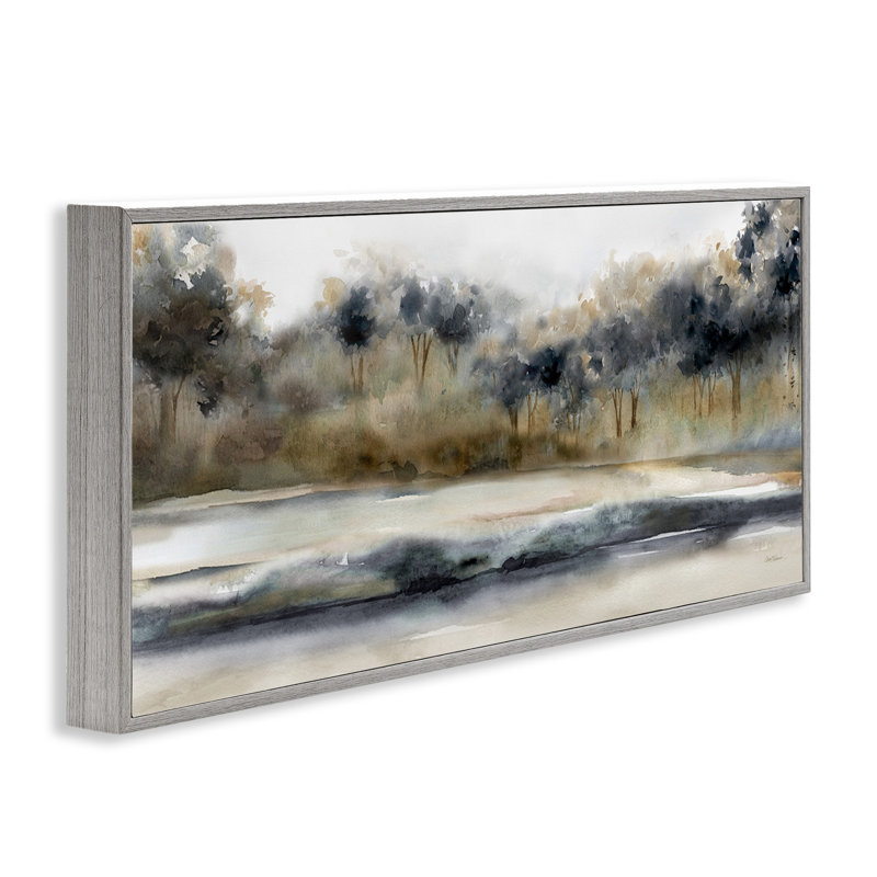 Art abstrait giclée par Carol Robinson, H 10 po x l 24 po x P 1,5 po, Estampe numérique Farmhouse