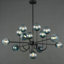 Lustres sphériques en verre 13 lumières Davesha-412887757