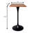 Travis 24" Square Bar Height Table With MDF Top And Stainless Steel Pedestal Base - Dining Table For Modern Home And Kitchen-235228639-235228636