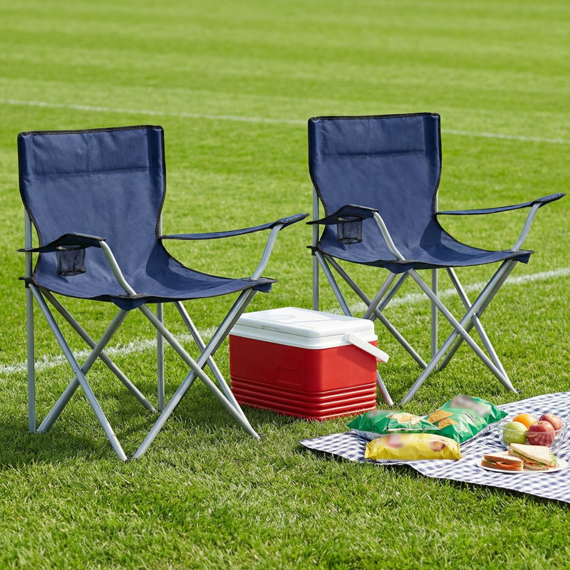 Canalp Folding Camping Chair (Set of 2), Blue