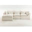 Canapé modulaire surdimensionné gaufré en tissu gaufré surdimensionné True Relax-1510031789