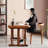 Dark Walnut Rectangular Solid Wood desks-107658579