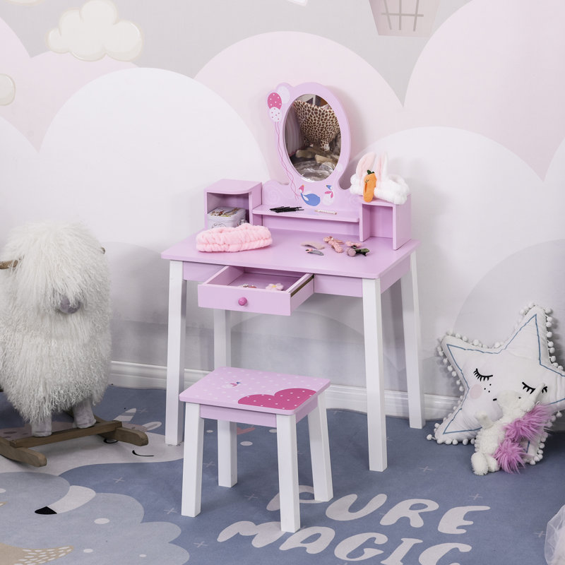 Kids Vanity Set with Mirror