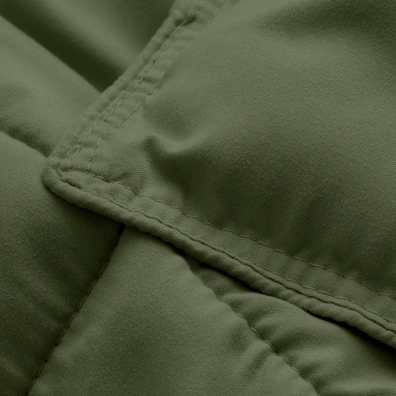 Ensemble d'édredon ultra-doux toutes saisons, Édredon surdimensionné pour grand lit et 2 taies, Vert cyprès