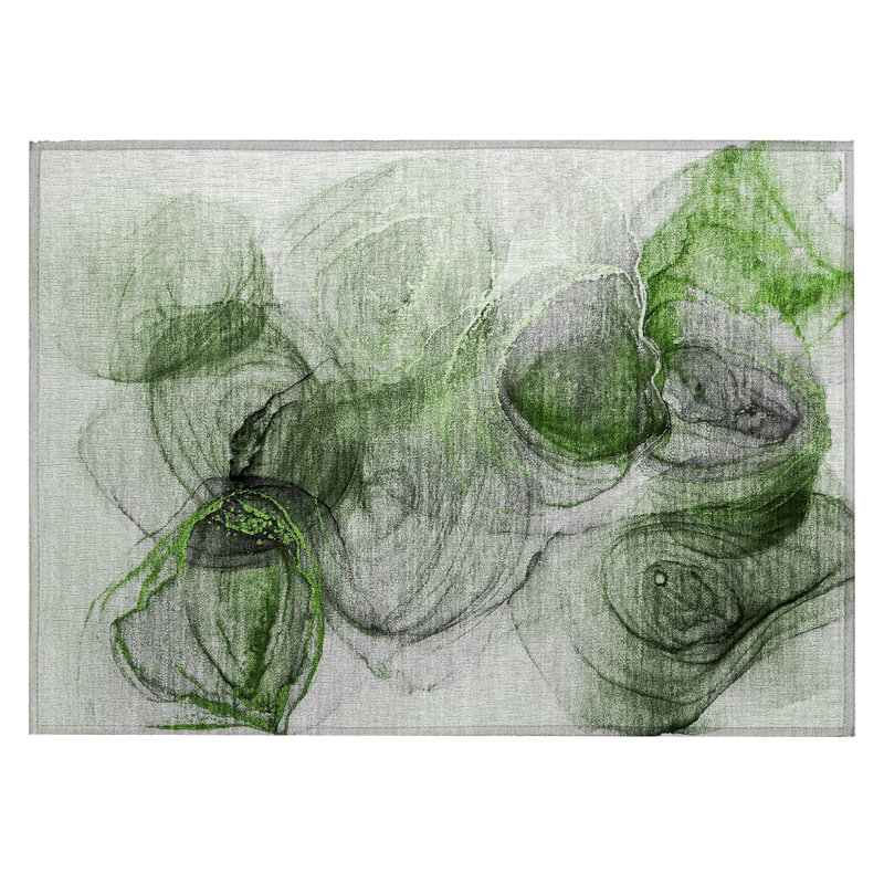 Tapis extérieur lavable antidérapant 2 pi x 3 pi vert olive