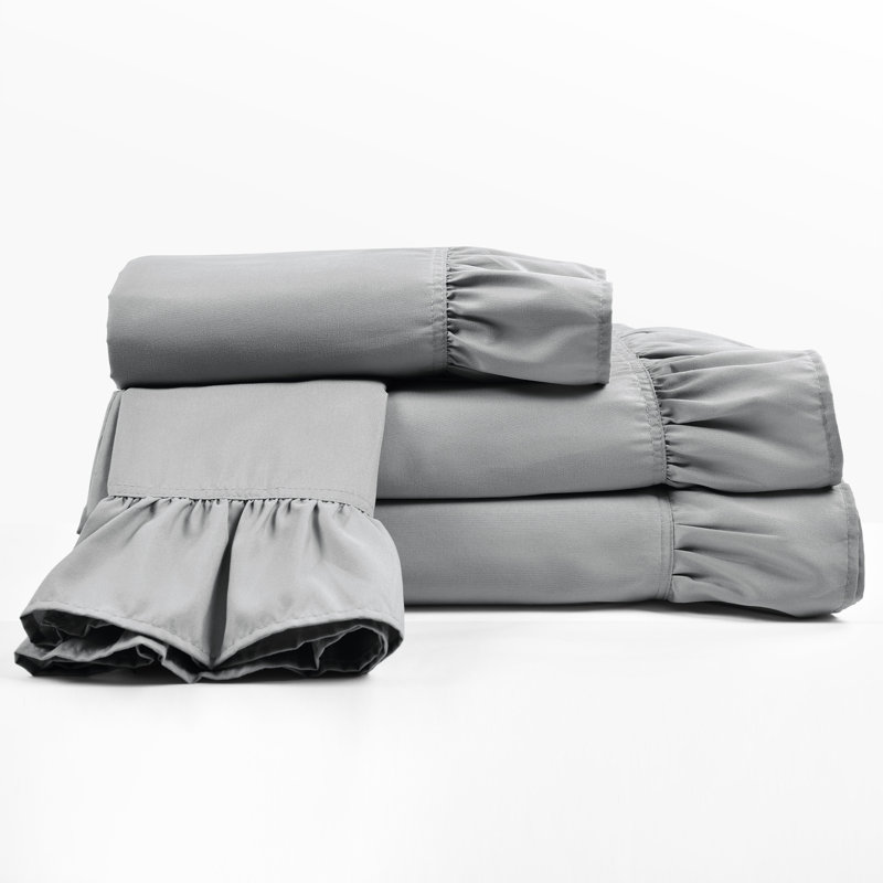 Ensemble de draps Reyna, Gris foncé