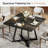 31.5" Industrial Square Dining Table, Small Kitchen Table for 4-1775011773-1748282163