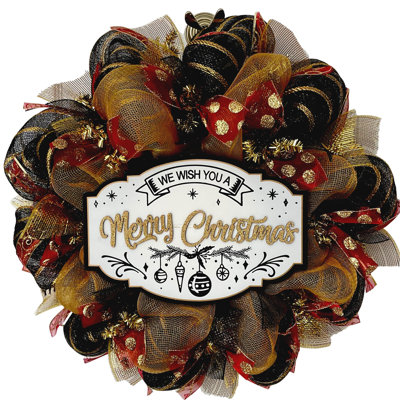 Christmas Wreath We Wish You A Merry Christmas
