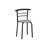 Dining Table Set, 3Pcs Set, Small, 32" L, Kitchen, Grey Laminate, Black Metal, Contemporary, Modern-1305513938-1305513936