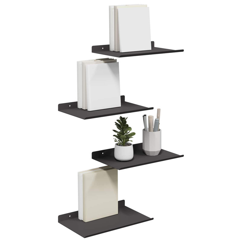 Steel Floating Shelf, Black