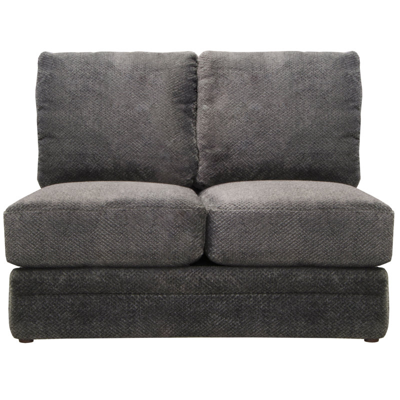 Canapé modulaire rembourré 3 pièces Sazur, Mélange de polyester gris