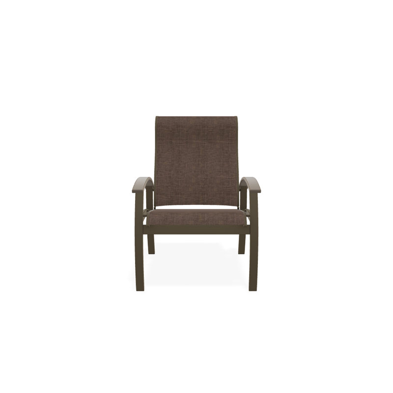 Chaise de patio Askar, Désert, Moka Sunbrella®, Bois de plage texturé