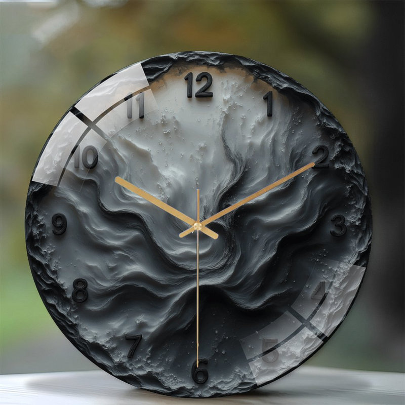 Horloge murale moderne artistique 12 po