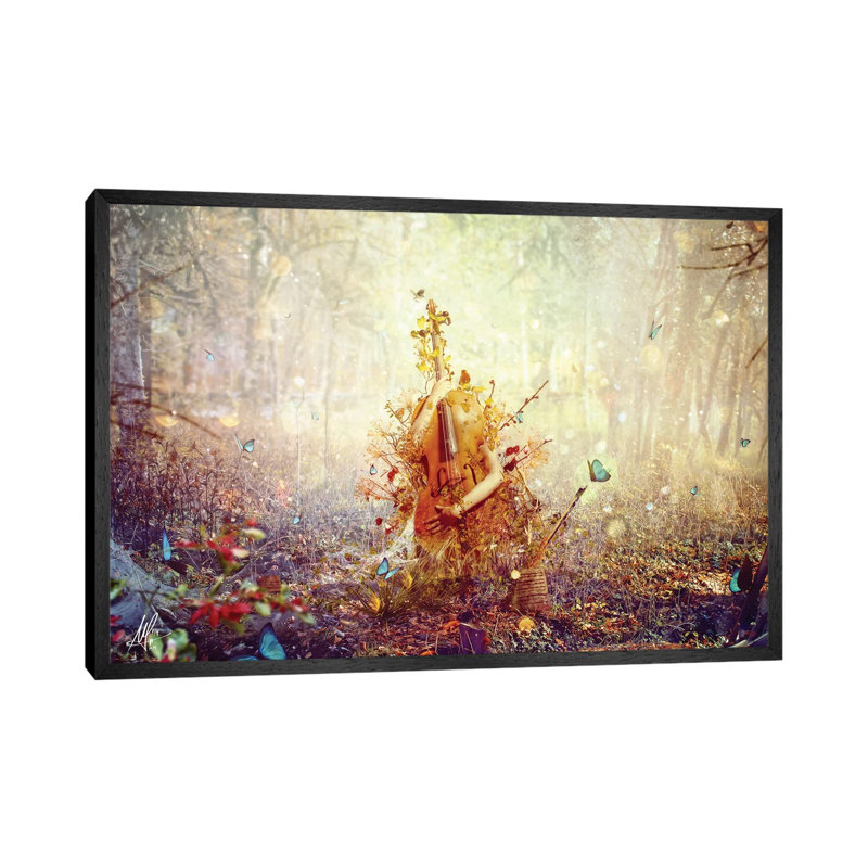 Silence by Mario Sanchez Nevado - Print on Canvas, 152.5 cm H x 101.5 cm W, Black Framed Canvas