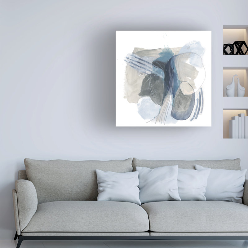 «Stone Elilpses I» par June Erica Vess - impression sur toile tendue, H 35 po x l 35 po x P 2 po