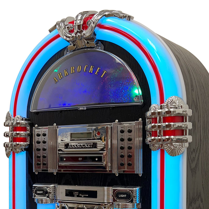 Tourne-disque rétro avec tourne-disque Arkrocket Taurus II, Noir