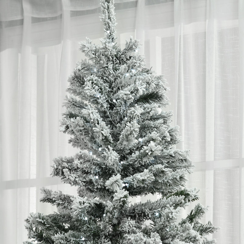 Arbre de Noël artificiel floqué