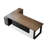Tan+Black Rectangular Solid Wood+Iron desks-108304537-108304538