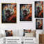Beige, orange, tigre sauvage, portrait - impression-559380449-559380459