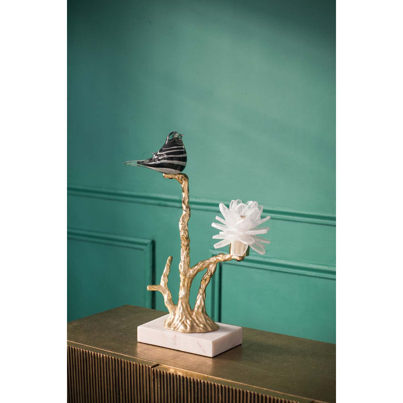 Animals Figurines & Sculptures, Gold/White