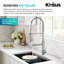KRAUS Artec Pro Commercial Style 2-Function Single Handle Pull Down Kitchen Faucet with Pot Filler-114318000