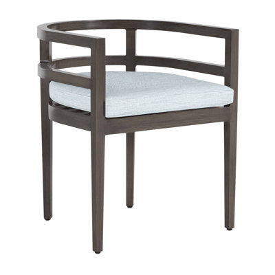 Santa Barbara Aluminum Patio Dining Armchair with Cushion