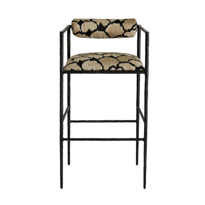 Barbana Upholstered Stool with Metal Frame
