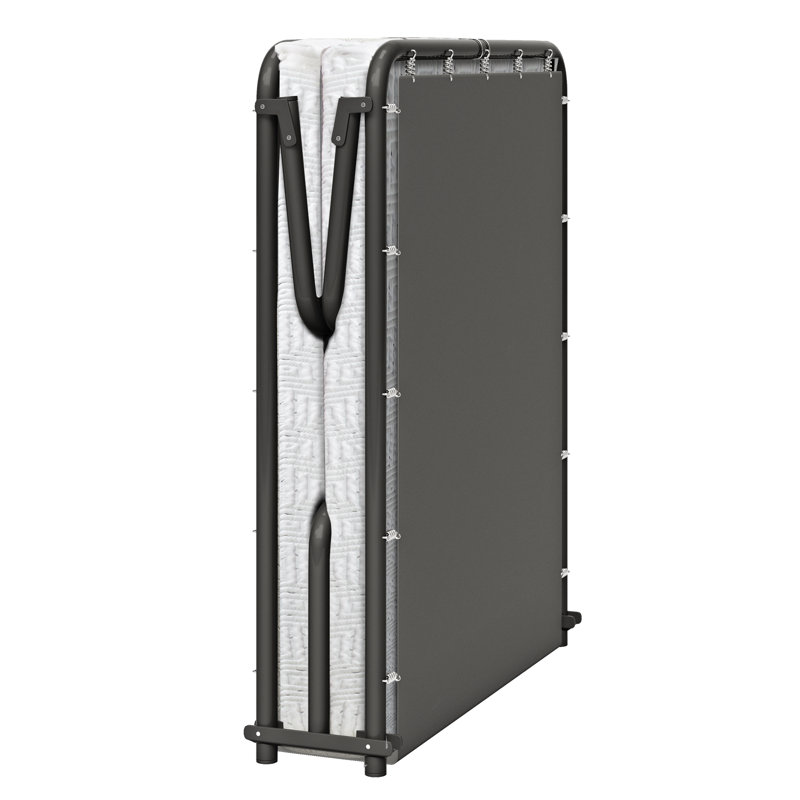 Twin Foldaway Metal Frame Guest Bed with GelLux Foam Mattress