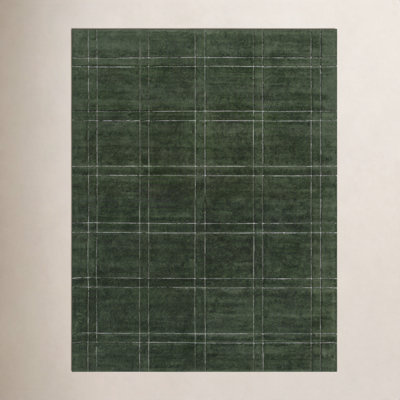 Kinnell Green Hand Tufted Area Rug